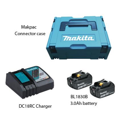 Makita MKP1RF182 Makpac Power Source Kit (3.0Ah) - Click Image to Close
