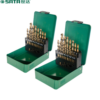 SATA 52819 19- Piece Straight Handle With Cobalt Twist Drill Set