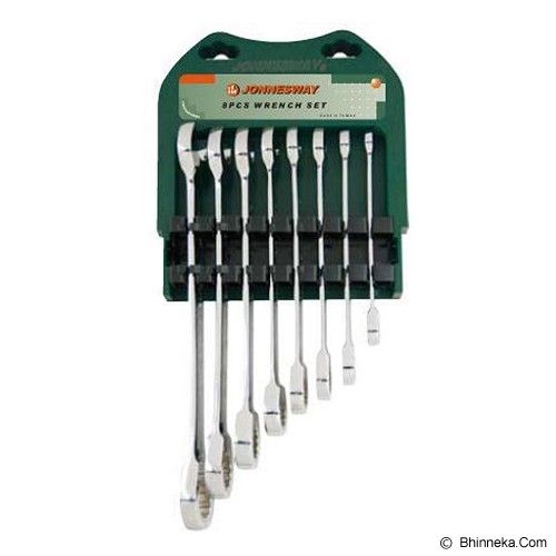 JONNESWAY 72 Teeth Ratcheting Combination Wrench Set W45208S