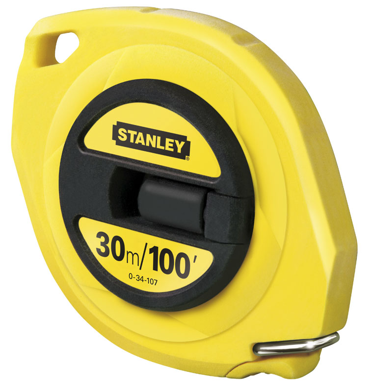 STANLEY 34-107N STEEL LONG TAPE RULE 30m/100' x 3/8" - Click Image to Close