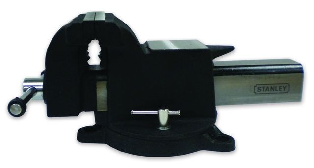 Stanley 81-604 8" Bench Vise c/w Swivel base - Click Image to Close