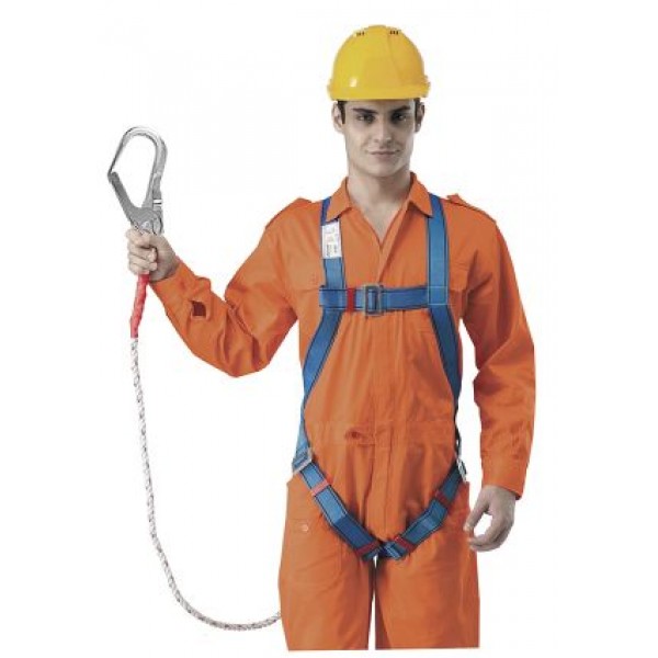 Full Body Harness With Built-in Lanyard & Snap Hook BH7886-CBU - Click Image to Close