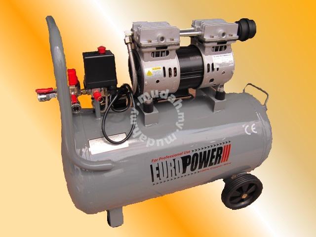 EuroPower 550W 60Liter Silent Oil-Free Air Compressor