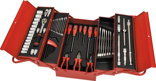 KENNEDY CANTILEVER TOOL BOX TOOLSET 62-PCE - Click Image to Close
