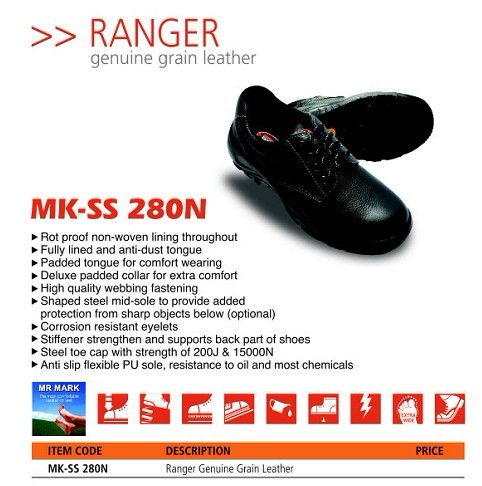 RANGER Safety Shoes BY MR.MARK MK-SS 280N -12