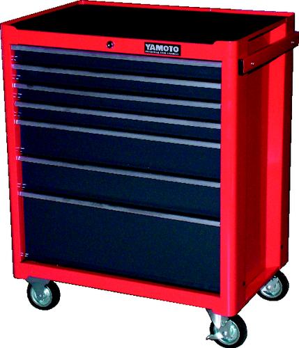 YAMOTO YMT594-0580K 7 DRAWER ROLLER CABINET - RED