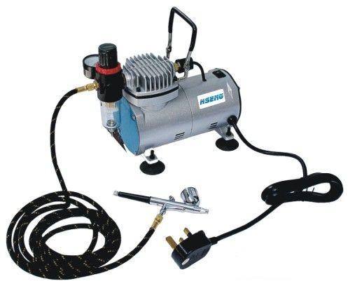 Airbrush compressor kit AS18K-2 - Click Image to Close
