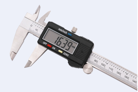 Digital Caliper Adoric 6 Vernier Caliper Calipers Measuring Tool Electronic Micrometer Caliper with Large LCD Screen Auto-off Feature Inch and Millimeter 150mm Black LVS