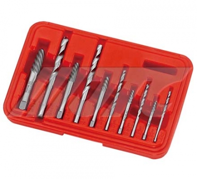 JTC-5502 10PCS SCREW EXTRACTOR AND DRILL SET