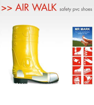 AIR WALK SAFETY PVC SHOES BY MR.MARK MK-SS 8870-05
