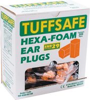 ORANGE HEXA-FOAM EAR PLUGS (PR)+