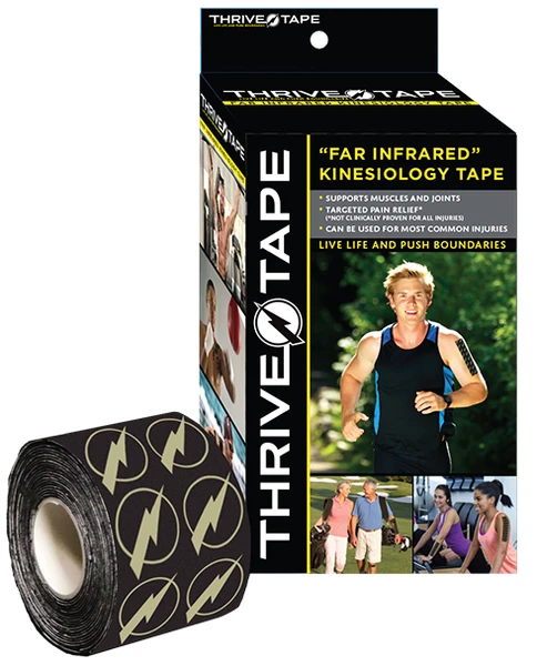 Thrive "Far Infrared" Kinesiology Tape (Black Tape) Thrive "Far Infrared" Kinesiology Tape (Black Tape)
