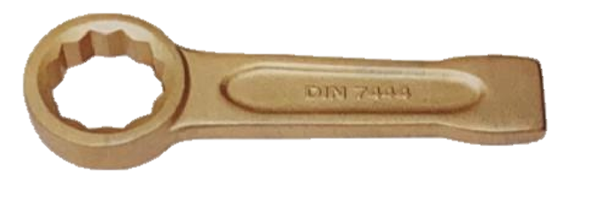 TEMO TMSF61-10024B 24mm Safety Open Ended Slogging Wrench-Be-Cu - Click Image to Close