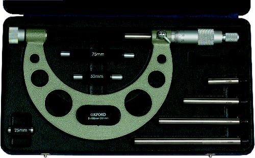 OXFORD 0-150mm INTERCHANGEABLE ANVIL MICROMETER - Click Image to Close