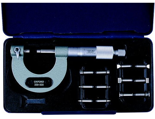OXFORD 0-25mm INTERCHANGEABLE MULTI ANVIL MICROMETER - Click Image to Close
