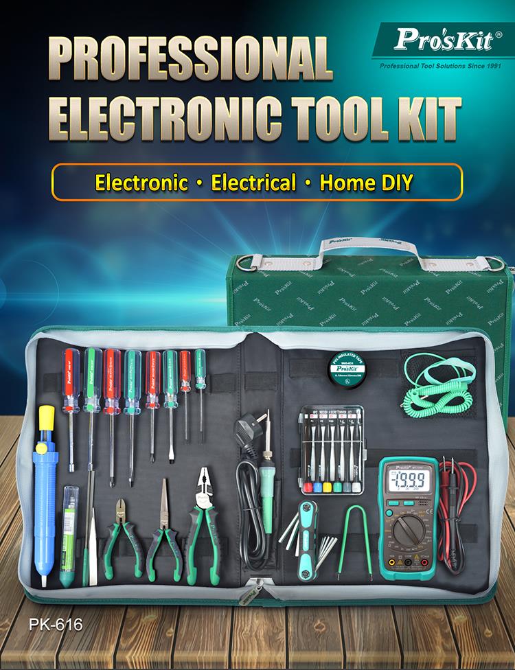 Proskit PK-616B Professional Electronic Tool Kit (220V)