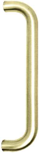 P.BRASS PULL HANDLE BACKTO BACK FIX 225x19mm - Click Image to Close